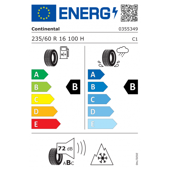 Continental All Season Contact 235/60 R16 100H